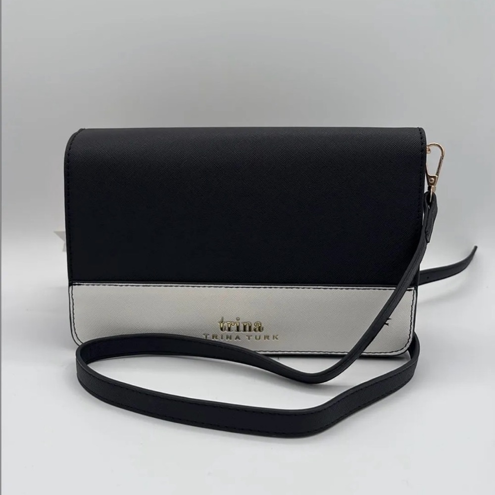 Trina Turk Elegant Black and White Crossbody